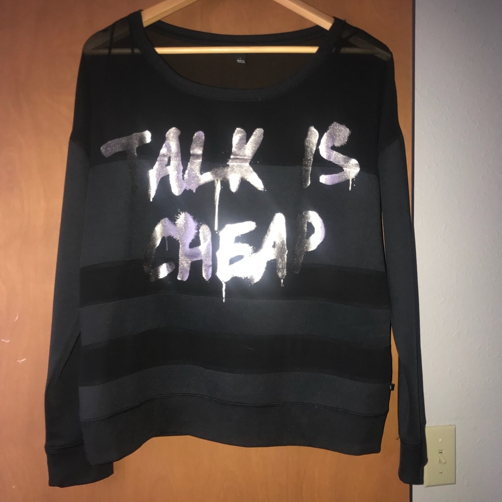 Rock & Republic “Talk is Cheap” Sweatshirt